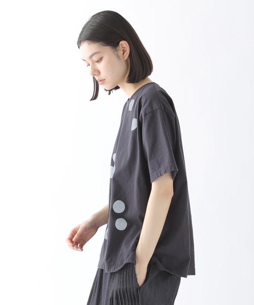 「Plantation」 半袖カットソー M size ライトグレー レディース_画像3