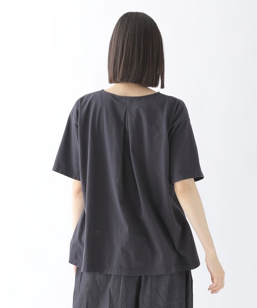 「Plantation」 半袖カットソー M size ライトグレー レディース_画像4