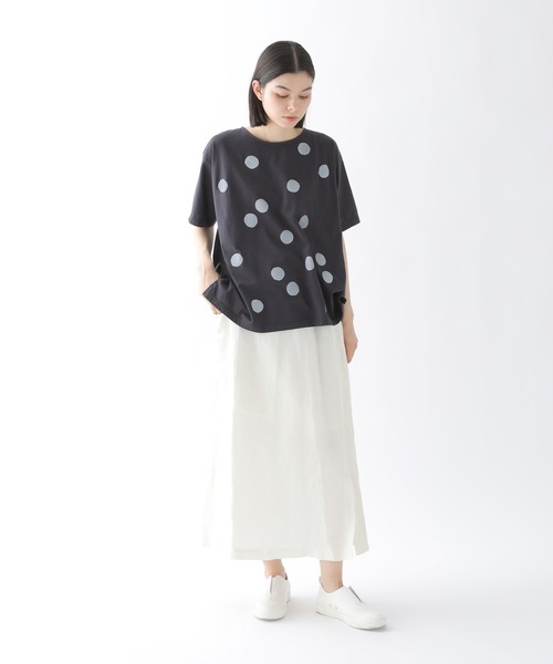 「Plantation」 半袖カットソー M size ライトグレー レディース_画像7