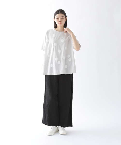 「Plantation」 半袖カットソー M size ライトグレー レディース_画像8