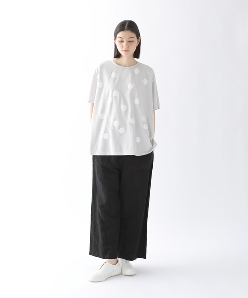 「Plantation」 半袖カットソー M size ライトグレー レディース_画像9