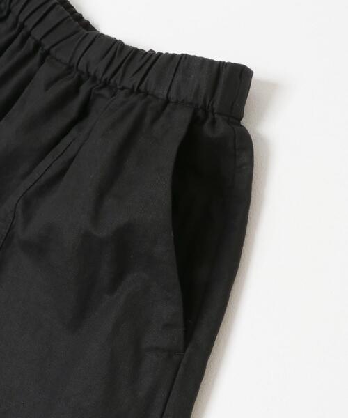 ワイドパンツ パンツ コットンリネンボリュームパンツ レディースの画像