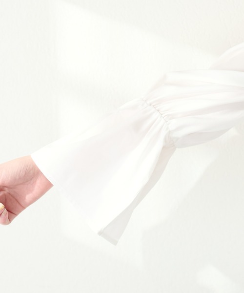 「natural couture」 長袖ブラウス FREE ネイビー レディース_画像4