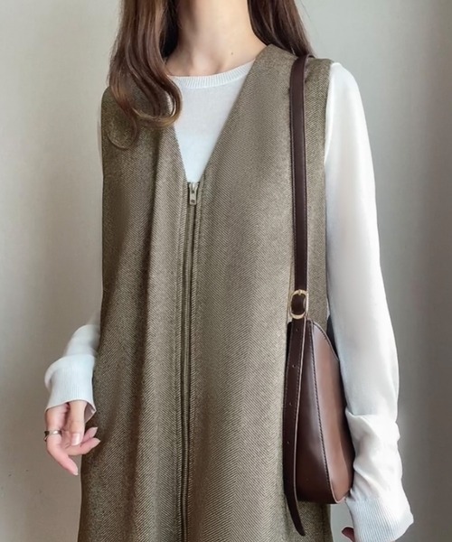 「FILLOU」 ノースリーブワンピース X-LARGE ブラック レディース_画像9