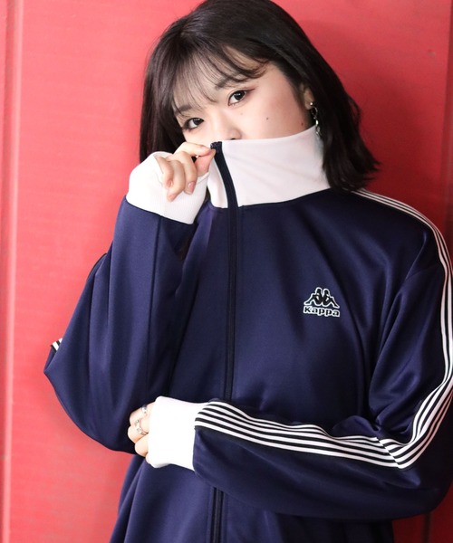 Kappa（カッパ） ジャージブルゾン L ネイビー メンズ : ZOZOTOWN