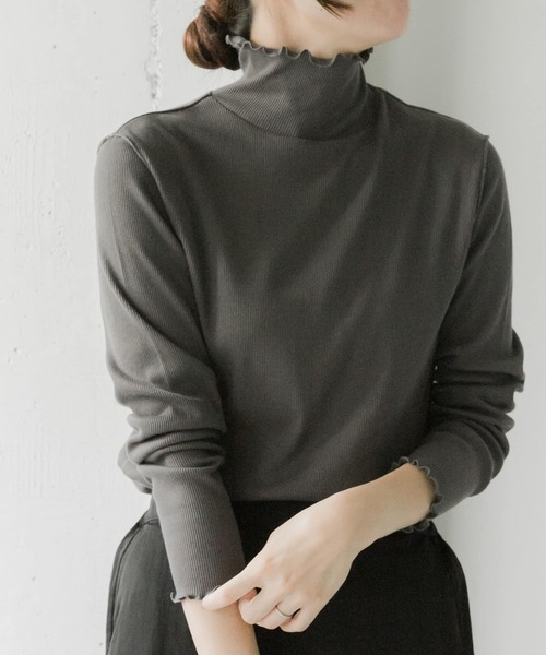 「URBAN RESEARCH Sonny Label」 長袖カットソー FREE ベージュ レディース_画像3