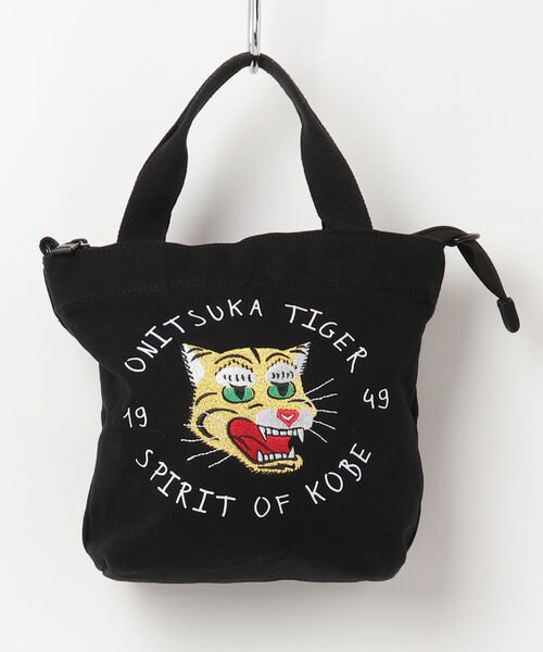 美品 Onitsuka Tiger 2WAY トートバッグ オニツカタイガー Onitsuka Tiger（オニツカタイガー） 2WAYバッグ OS ブラック