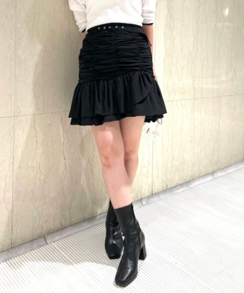 「LILY BROWN」 スカート 1 ブラック レディース_画像3