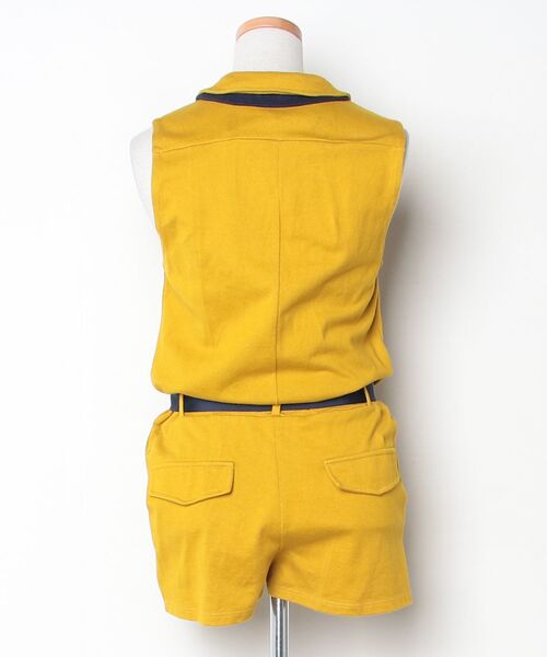 「PETIT BATEAU」 ノースリーブワンピース X-SMALL イエロー レディース_画像2