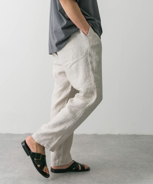 「URBAN RESEARCH DOORS」 イージーパンツ LARGE ベージュ メンズ_画像9