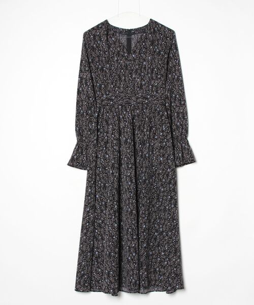 FRAY I.D（フレイ・アイディー） 花柄長袖ワンピース ONE SIZE