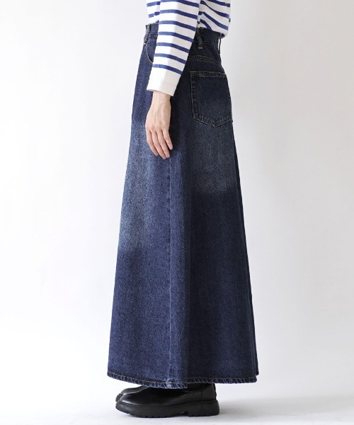 「e-zakkamania stores」 「nod」デニムスカート M インディゴブルー レディース_画像7