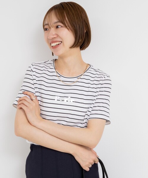 「NOLLEY'S」 半袖Tシャツ 38 ホワイト レディース_画像4