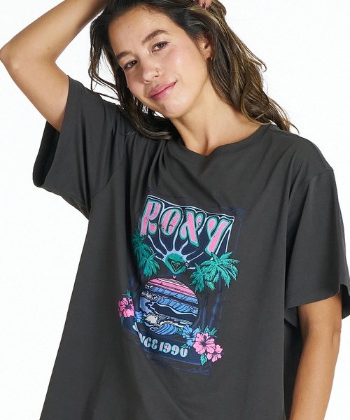ROXY（ロキシー） tシャツ 半袖 ROXY SUNSETTER TEE ラッシュTシャツ