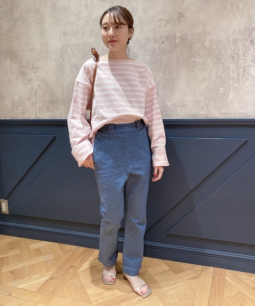 「IENA LA BOUCLE」 デニムパンツ 40 ブルー レディース_画像2