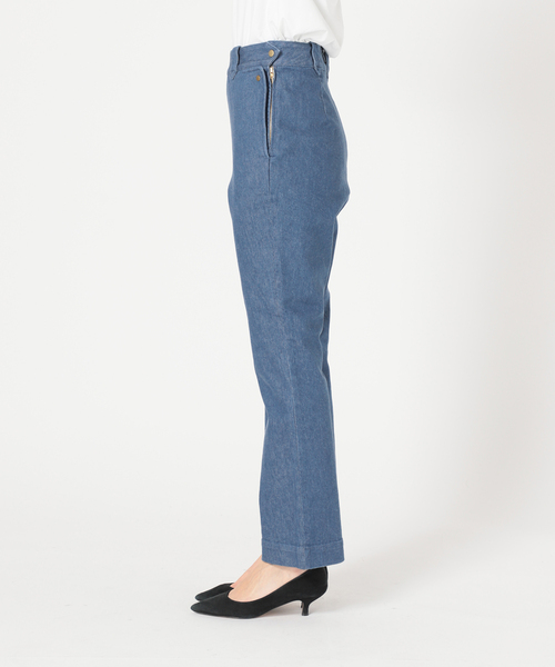 「IENA LA BOUCLE」 デニムパンツ 40 ブルー レディース_画像3