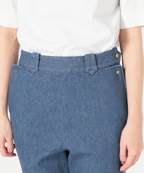 「IENA LA BOUCLE」 デニムパンツ 40 ブルー レディース_画像4