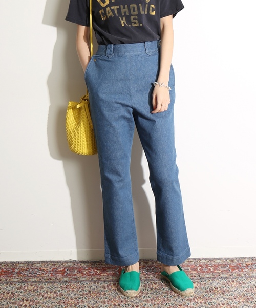 「IENA LA BOUCLE」 デニムパンツ 40 ブルー レディース_画像9