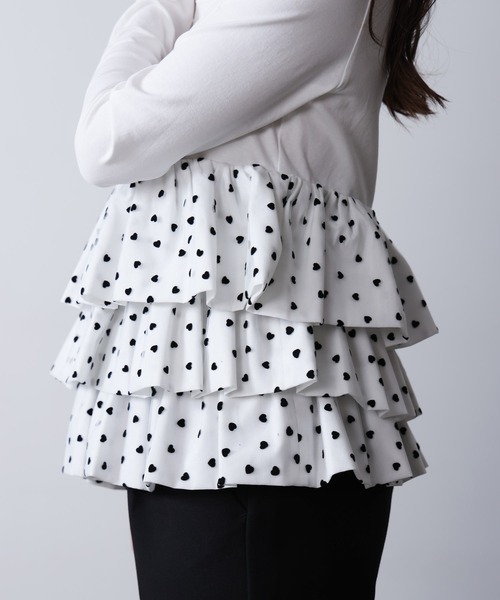 「PICCIN PERLA」 長袖カットソー M オフホワイト レディース_画像6
