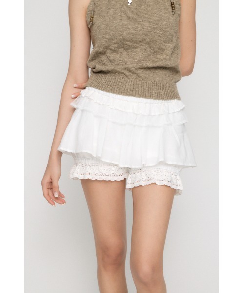 LAGUA GEM（ラグアジェム） パンツ AIRY LAYERED ショートパンツ