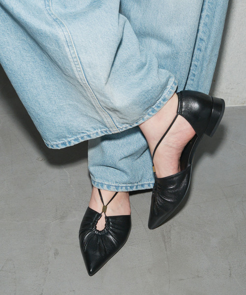 「GRISE」 フラットサンダル 25cm ブラック レディース_画像4