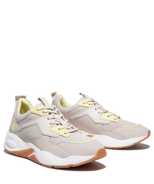 スニーカー レディース デルフィビル レザー ファブリック スニーカー ライトイエロー Zozotown Paypayモール店 通販 Paypayモール