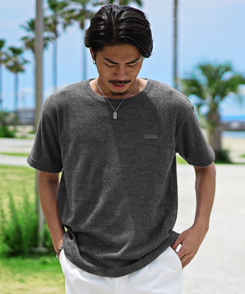 joker tシャツ パイルBIG半袖Tシャツ ルーズシルエット オーバー