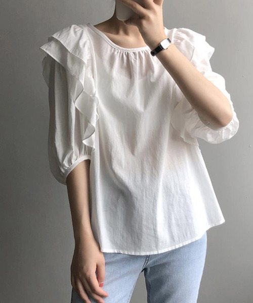シャツ ブラウス ショルダーフリルブラウス Zozotown Paypayモール店 通販 Paypayモール