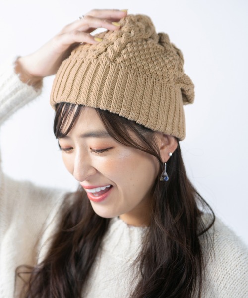 【超特価sale開催】  14+ ニット帽 国産MIXリリブ切り替えワッチ ニットキャップ 帽子
