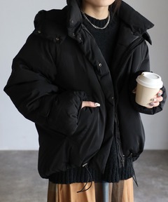 ブルゾン アウター 「2way」ボリューム中綿ジャケット/ブルゾン レディース