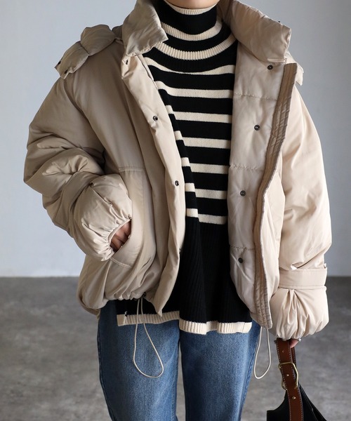 ブルゾン アウター 「2way」ボリューム中綿ジャケット/ブルゾン レディース | sakishimatokyo | 20