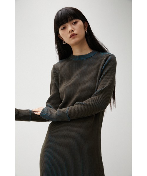 AZUL BY MOUSSY（アズールバイマウジー） ワンピース BICOLOR KNIT