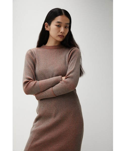 AZUL BY MOUSSY（アズールバイマウジー） ワンピース BICOLOR KNIT