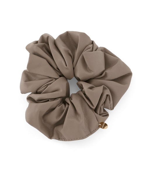 【美品】heyep レザー調シュシュ Medium Square Leather-Style Scrunchie – heyep