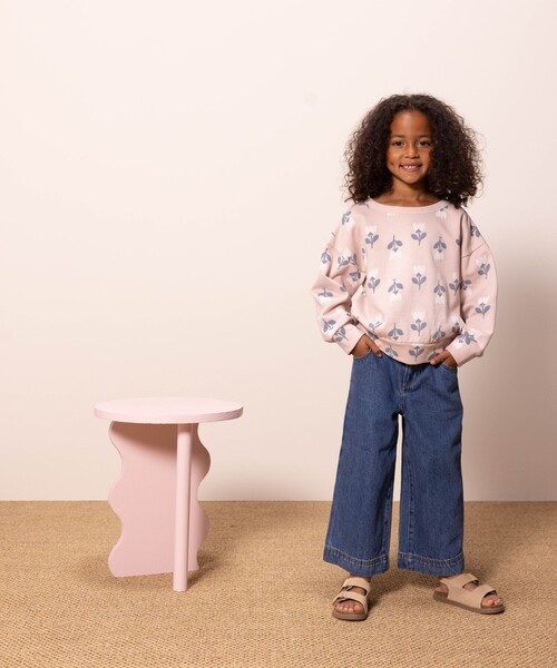 PETIT BATEAU（プチバトー） トレーナー プリントスウェット長袖プル