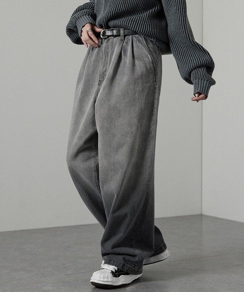 新品　別注 WIDE STRAIGHT DENIM ワイドストレートデニム FREAK'S STORE（フリークスストア）の「WEB限定 Lee/リー 別注