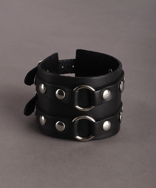 WESTSEA（ウエストシー） バングル フェイクレザー スタッズ / ハート