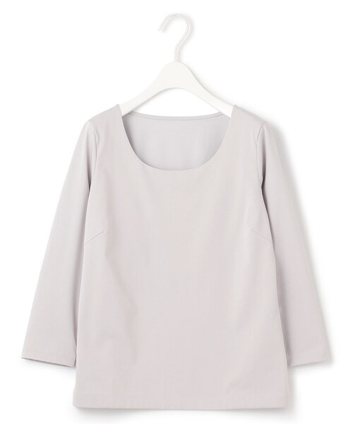 tシャツ 「洗える」 スーペリアジャージー Uネックプルオーバー レディース
