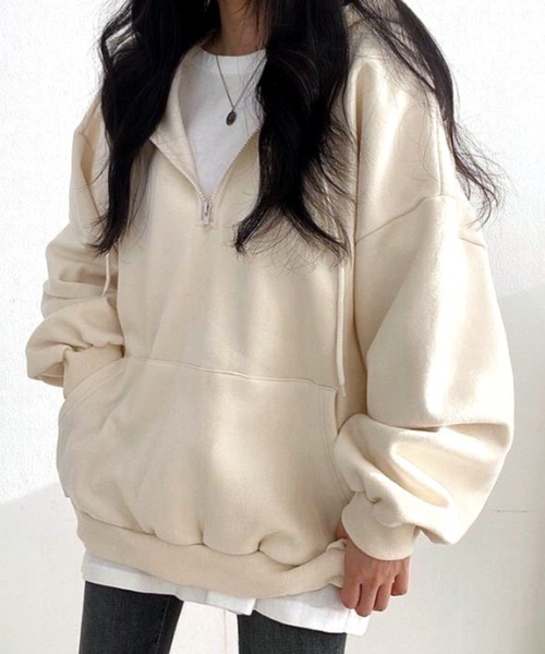 SHEENA（シーナ） トレーナー スウェット 裏起毛ボリュームスリーブ