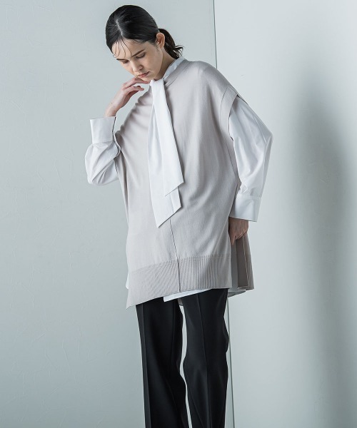 la.f（ラ・エフ） ニット セーター 「ECO LUX」ニットジレ「手洗い