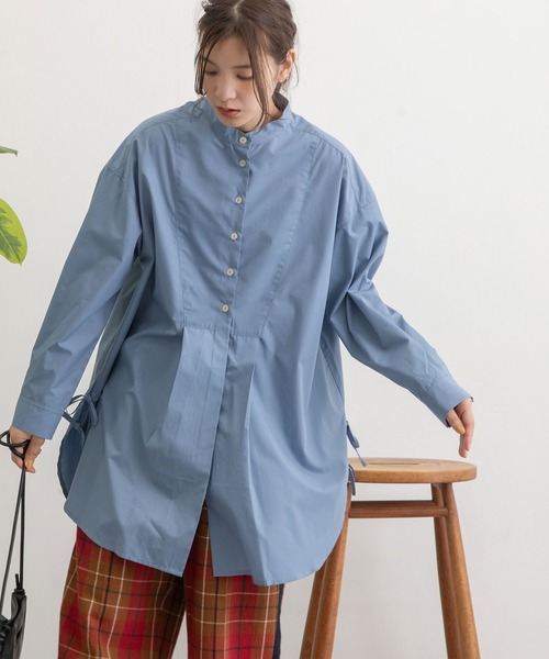 POU DOU DOU（プードゥドゥ） ブラウス シャツ ビブヨークサイドリボン