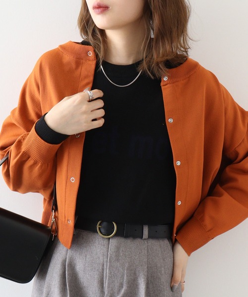 ニット セーター EGLANTINE インターシャロゴプルオーバー レディース EGLANTINE ニット セーター インターシャロゴプルオーバー
