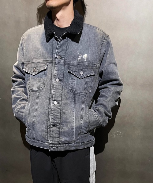 roar guns デニムジャケット gジャン 12oz DENIM/BOA JKT F1