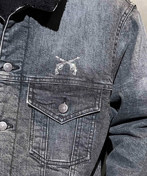 roar guns デニムジャケット gジャン 12oz DENIM/BOA JKT F1