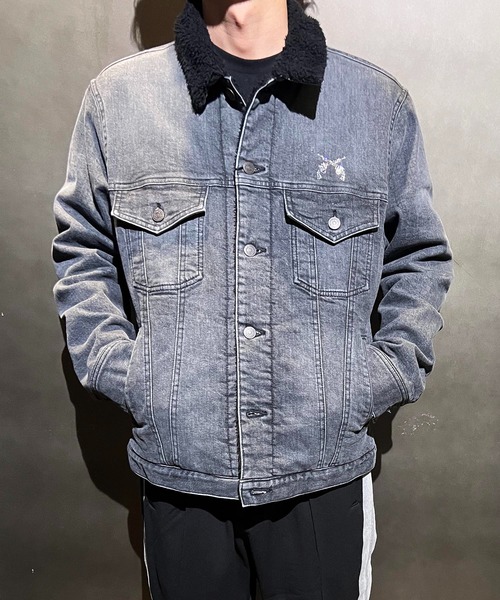 roar guns デニムジャケット gジャン 12oz DENIM/BOA JKT F1