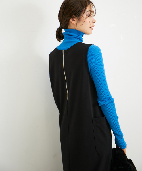 LE CERCLE par rope' ジャンパースカート 「前後2WAY」ZIPUPジャンパー