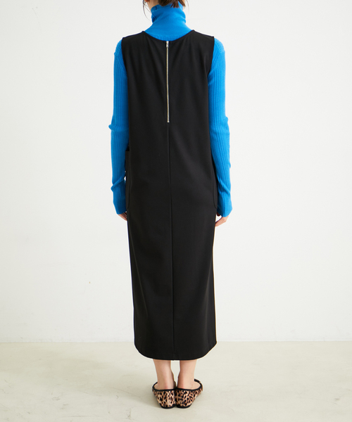 LE CERCLE par rope' ジャンパースカート 「前後2WAY」ZIPUPジャンパー