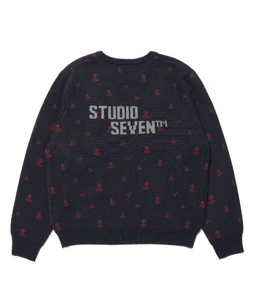 STUDIO SEVEN セーター ニット Jacquard Knit Sweater「STUDIOSEVEN 