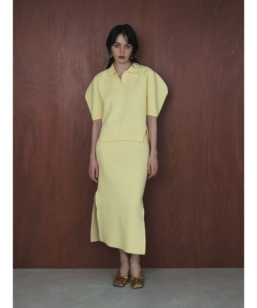 ELENDEEK（エレンディーク） スカート サイドスリットタイトニット