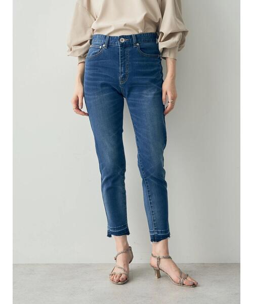 ジーンズ デニム デニムパンツ カットオフクロップドデニムパンツ